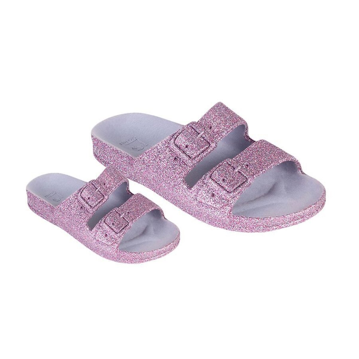 Mules doubles brides Trancoso mauve, CACATOES
