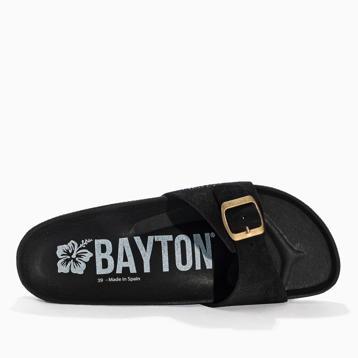 Sandales en cuir suédé ZEPHYR black, BAYTON