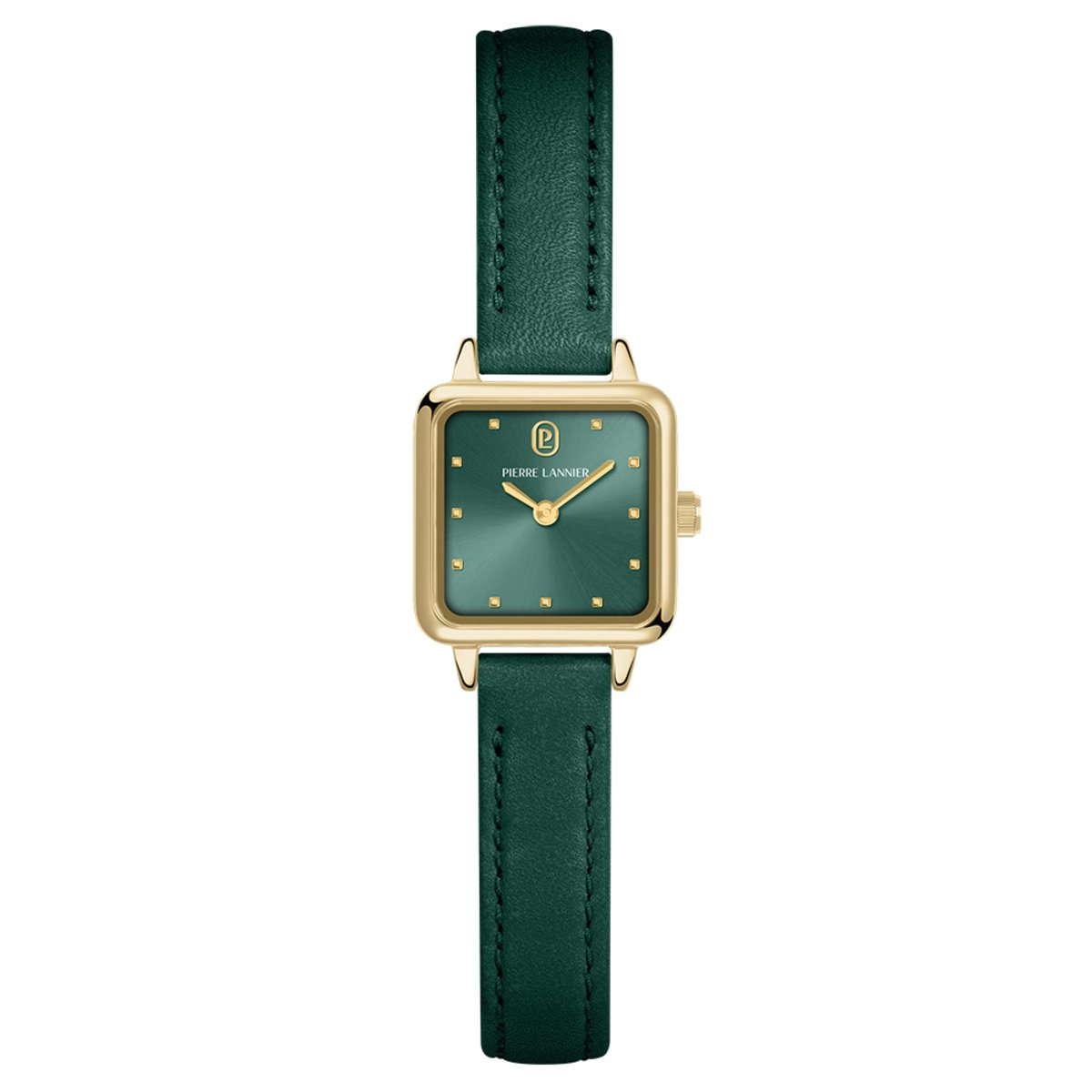 Montre Analogique NEORA doré vert vert, PIERRE LANNIER