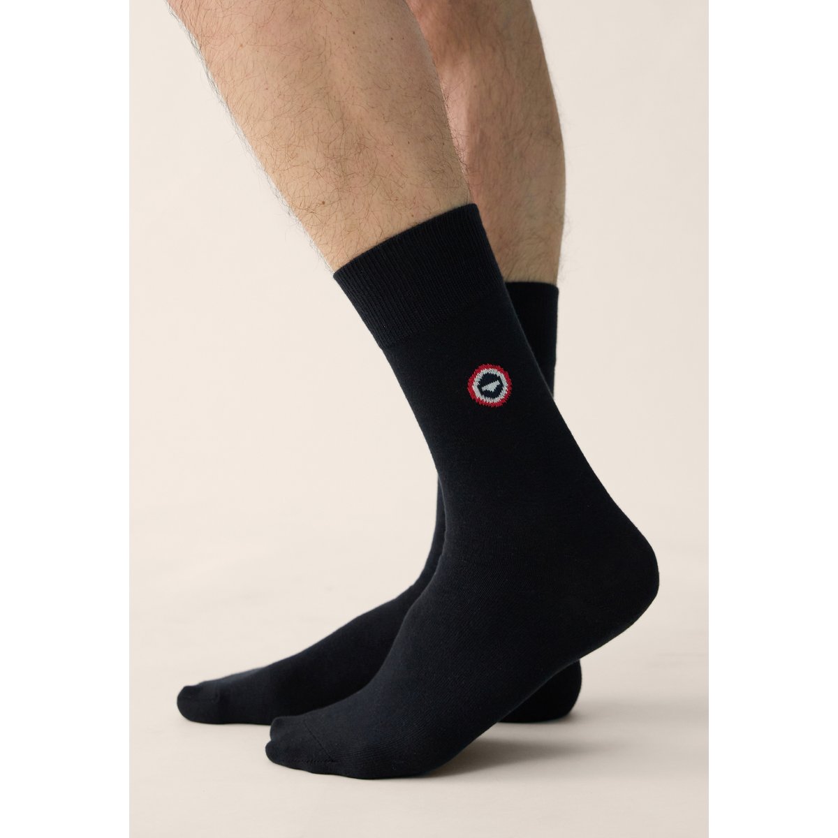 Lot de 5 chaussettes mi-hautes en coton Robuste blanc bleu marine noir gris, LE SLIP FRANCAIS