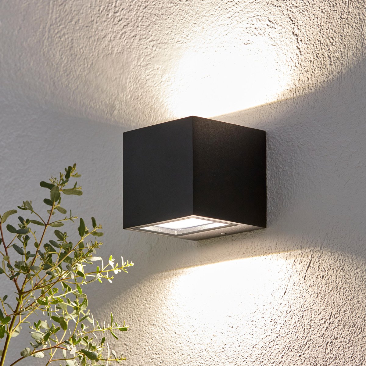 Applique LED extérieure en aluminium, BRANDSEN noir, INSPIRE