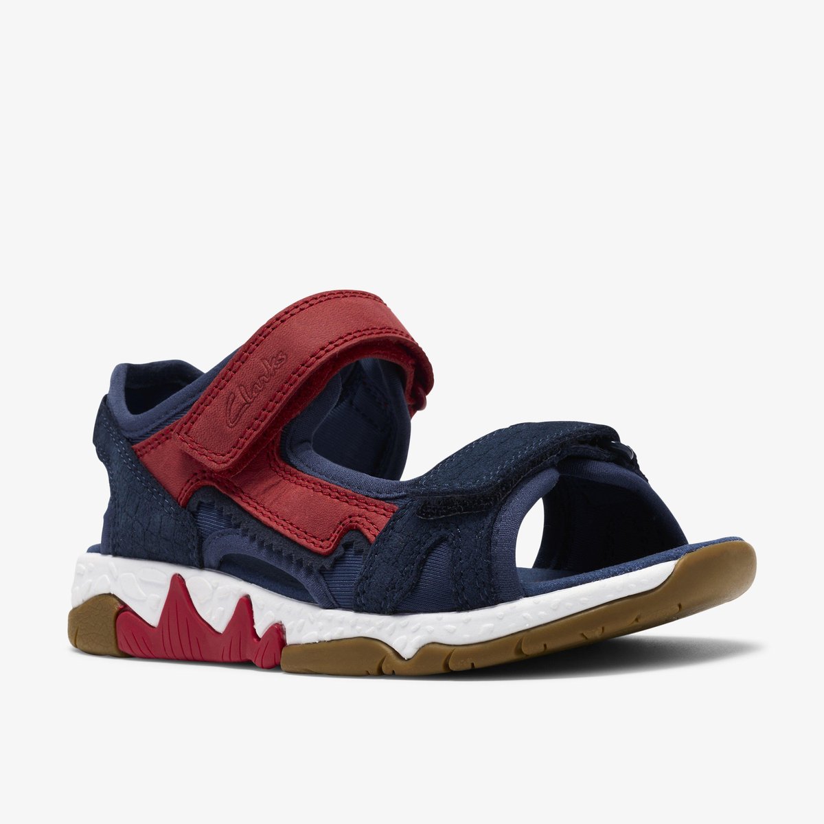 Sandales Cuir Coupe Large SPINEY SPIRIT K bleu, CLARKS