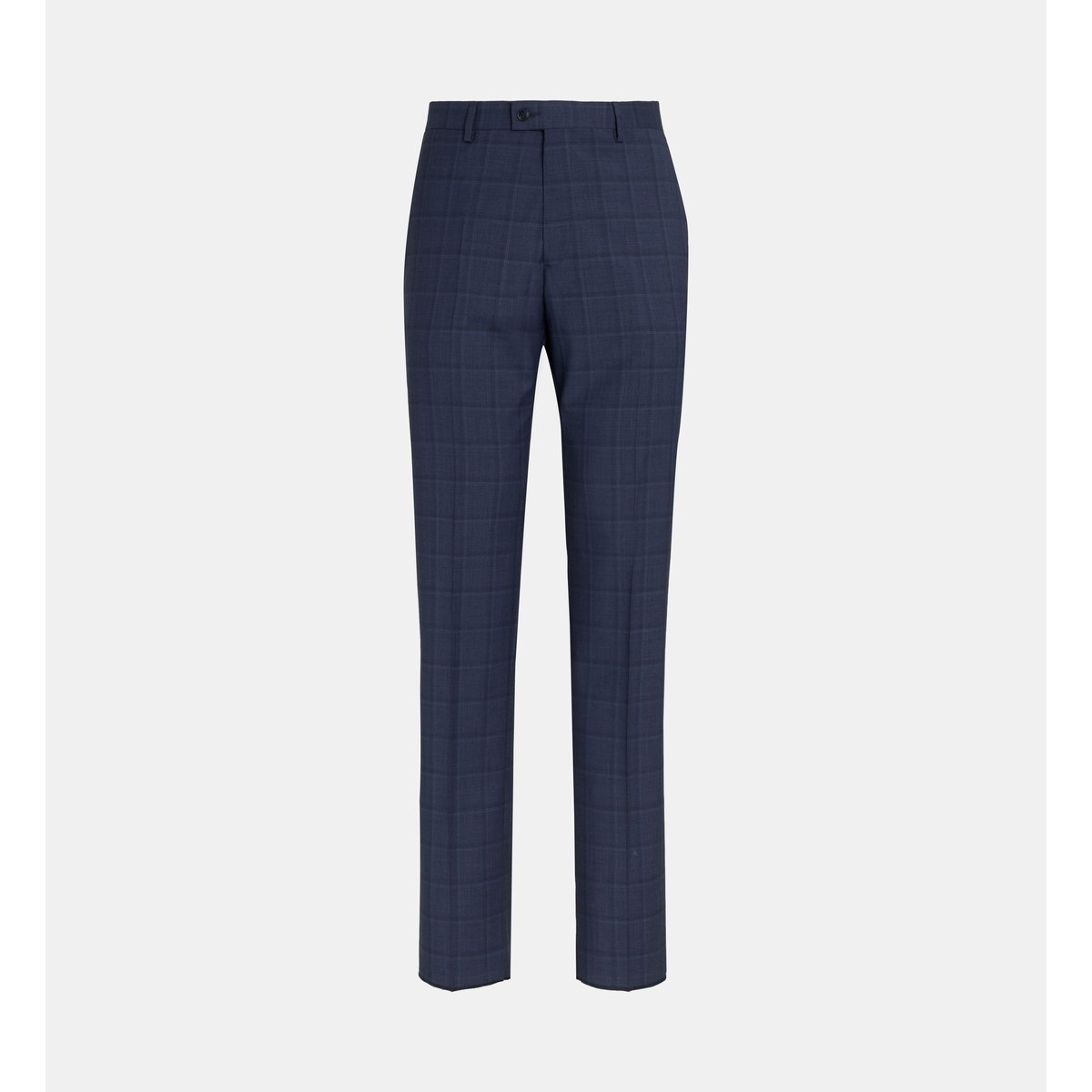 Pantalon de costume anzio p droit en lin bleu foncé, COMPTOIR GL