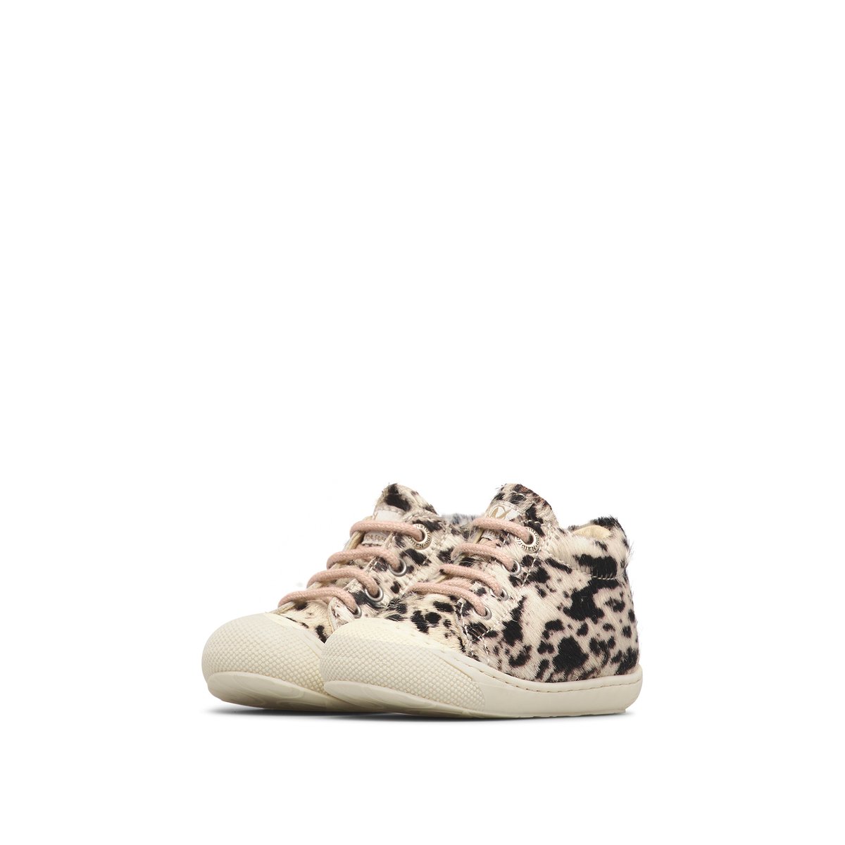 Chaussures premiers pas en suède COCOON blanc-rose, NATURINO