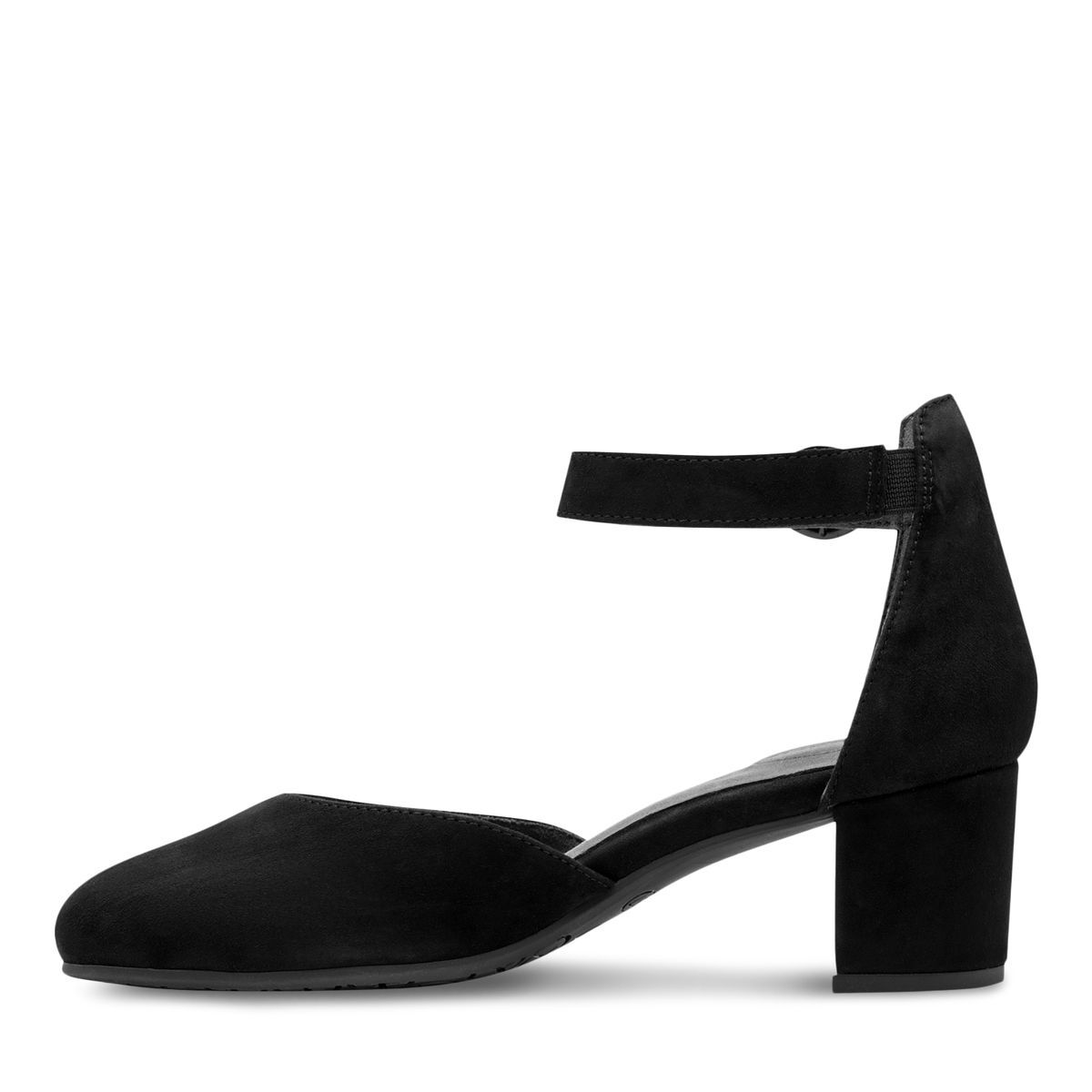 Escarpin en cuir noir zèbre, TAMARIS