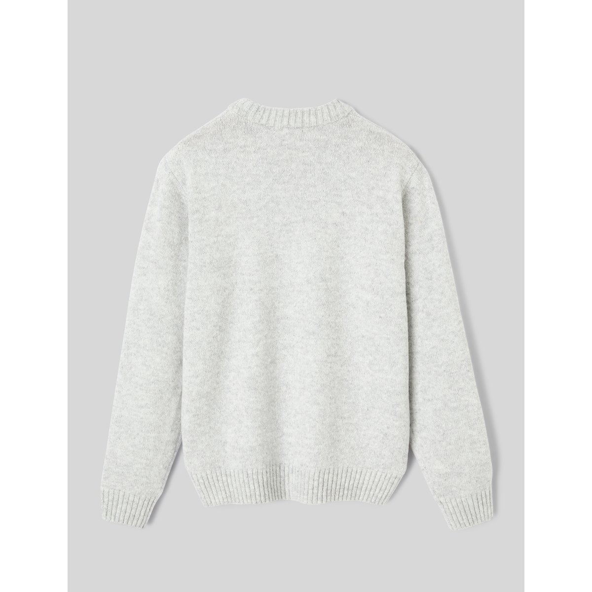 Pull mouliné gris clair, BZB