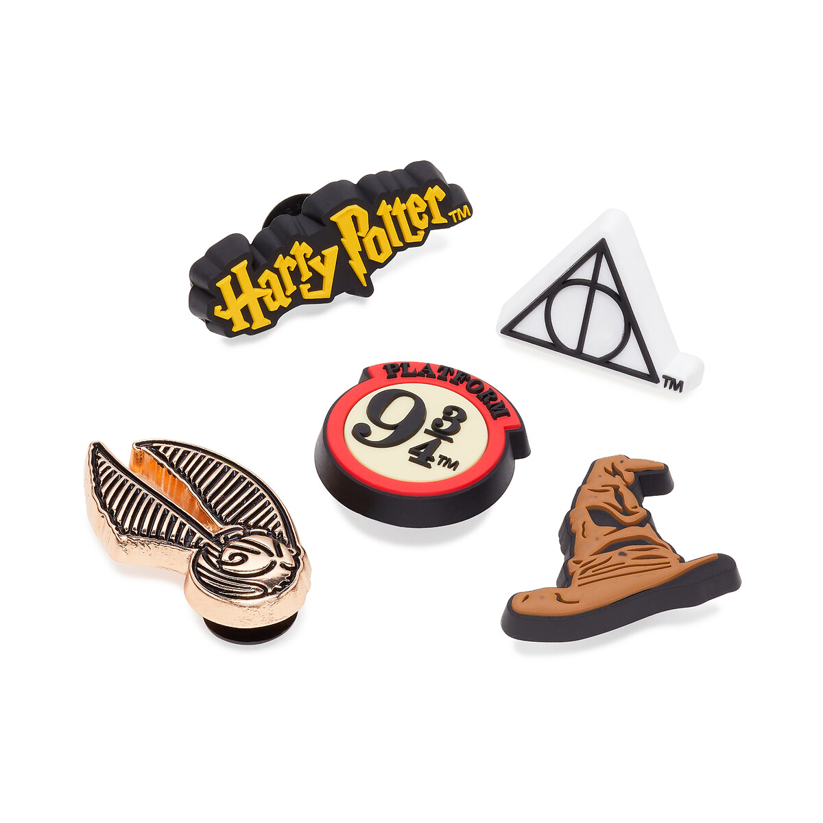 Lot de 5 Jibbitz Harry Potter Symbol multicolore, CROCS