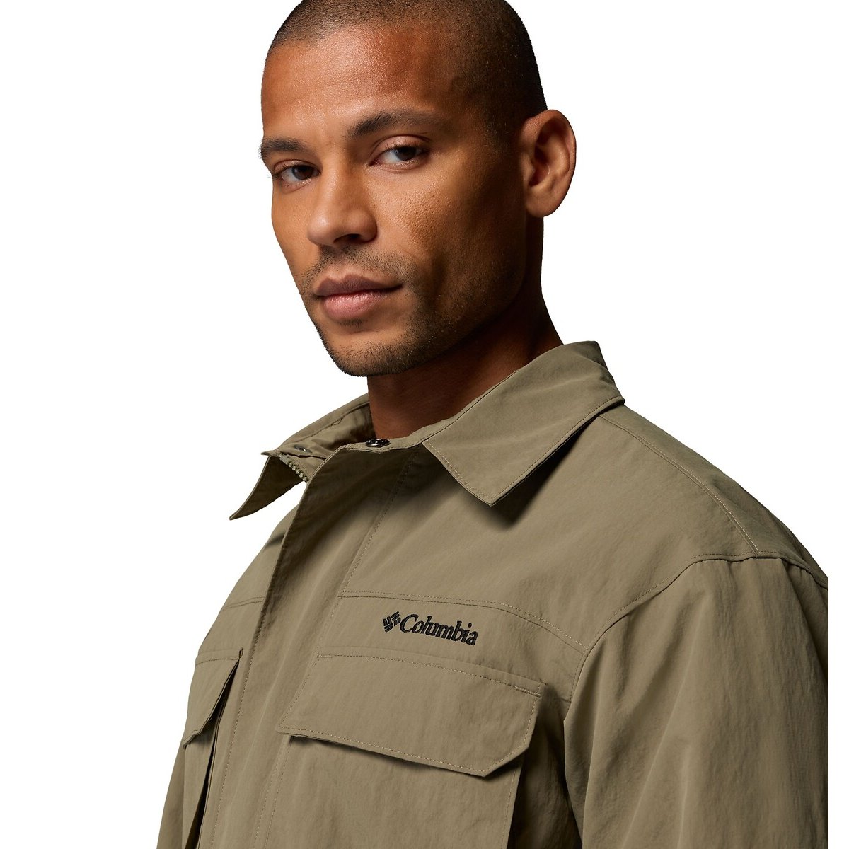 Casaco com forro de camisa caqui, COLUMBIA