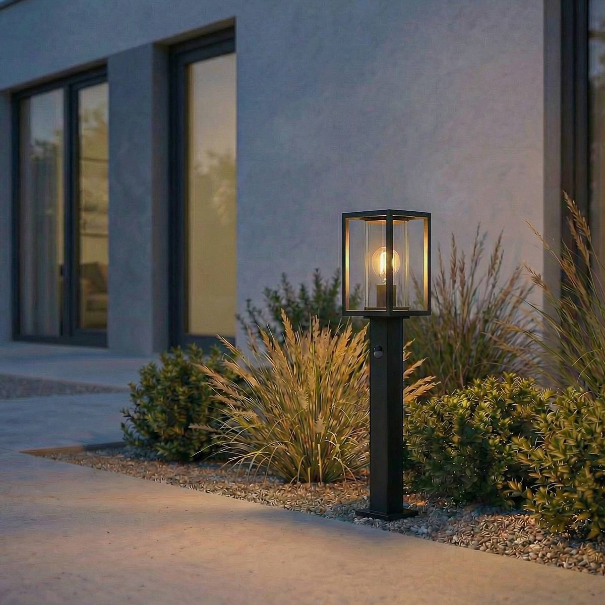 Luminaire extérieur en aluminium moderne anthracite, LUCANDE