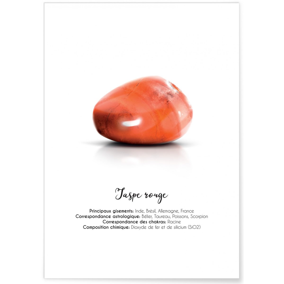 Affiche Jaspe rouge blanc, L'AFFICHERIE