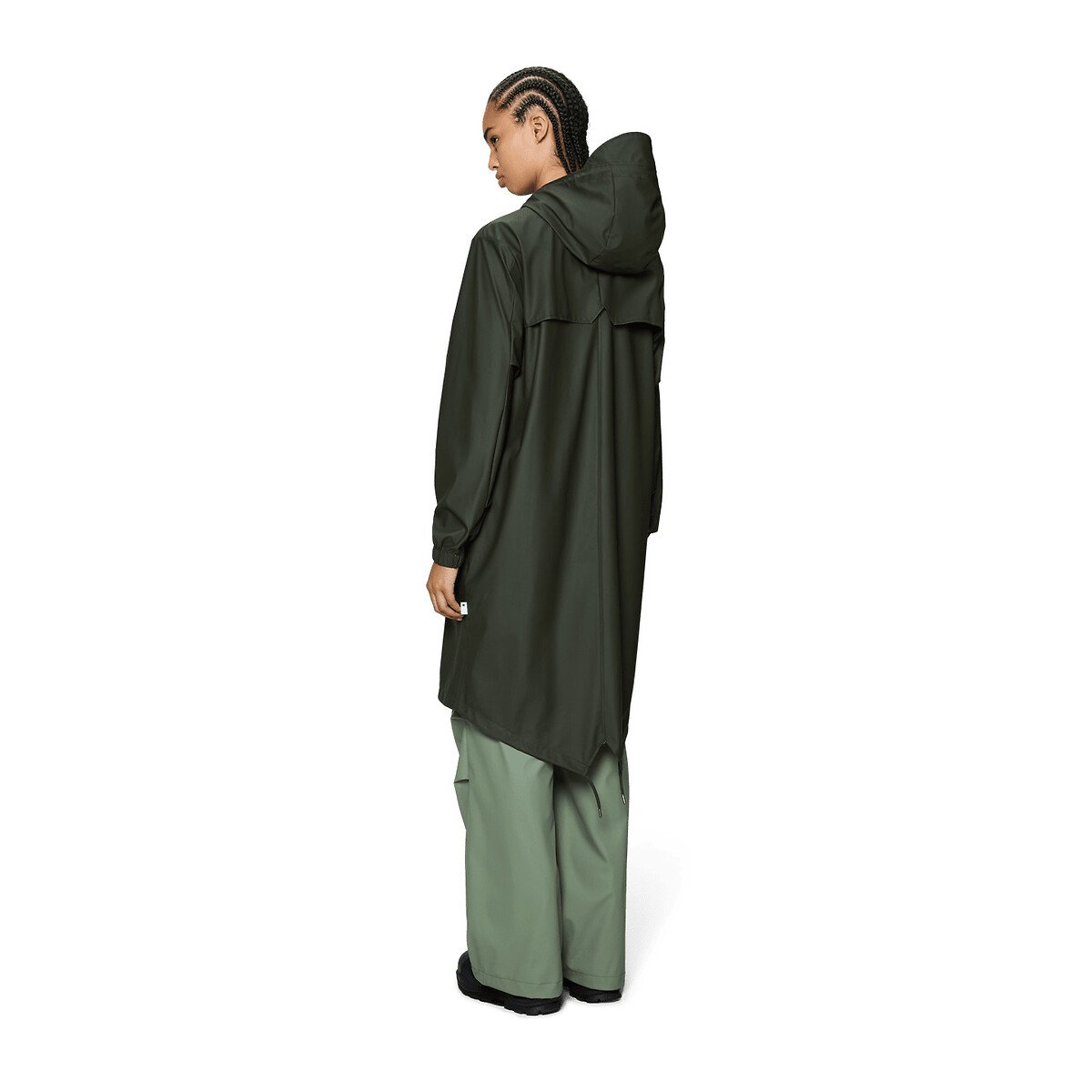 Parka imperméable à capuche unisexe, FISHTAIL kaki, RAINS