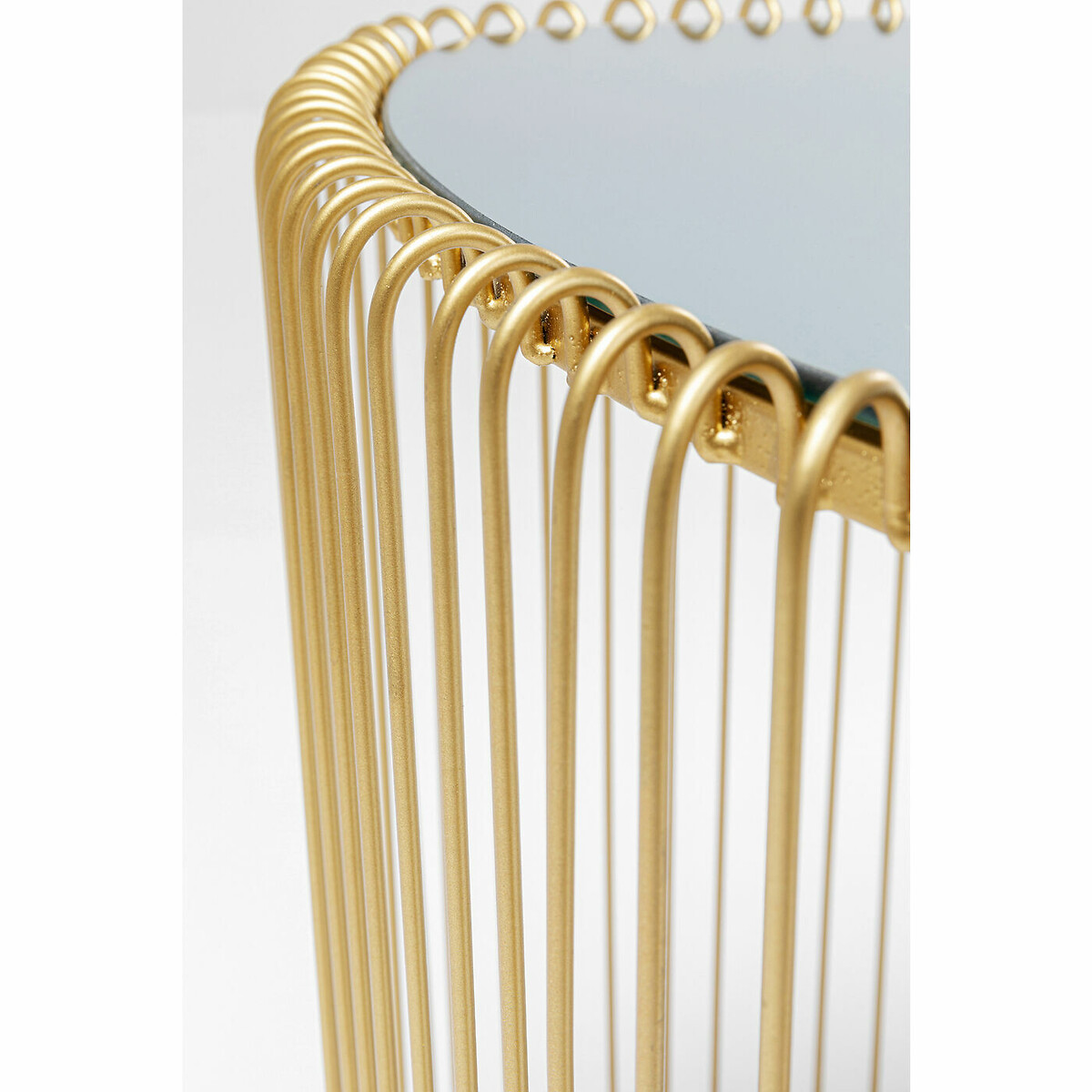 Table d appoint Wire Triangle doré (2/Set) doré, KARE DESIGN