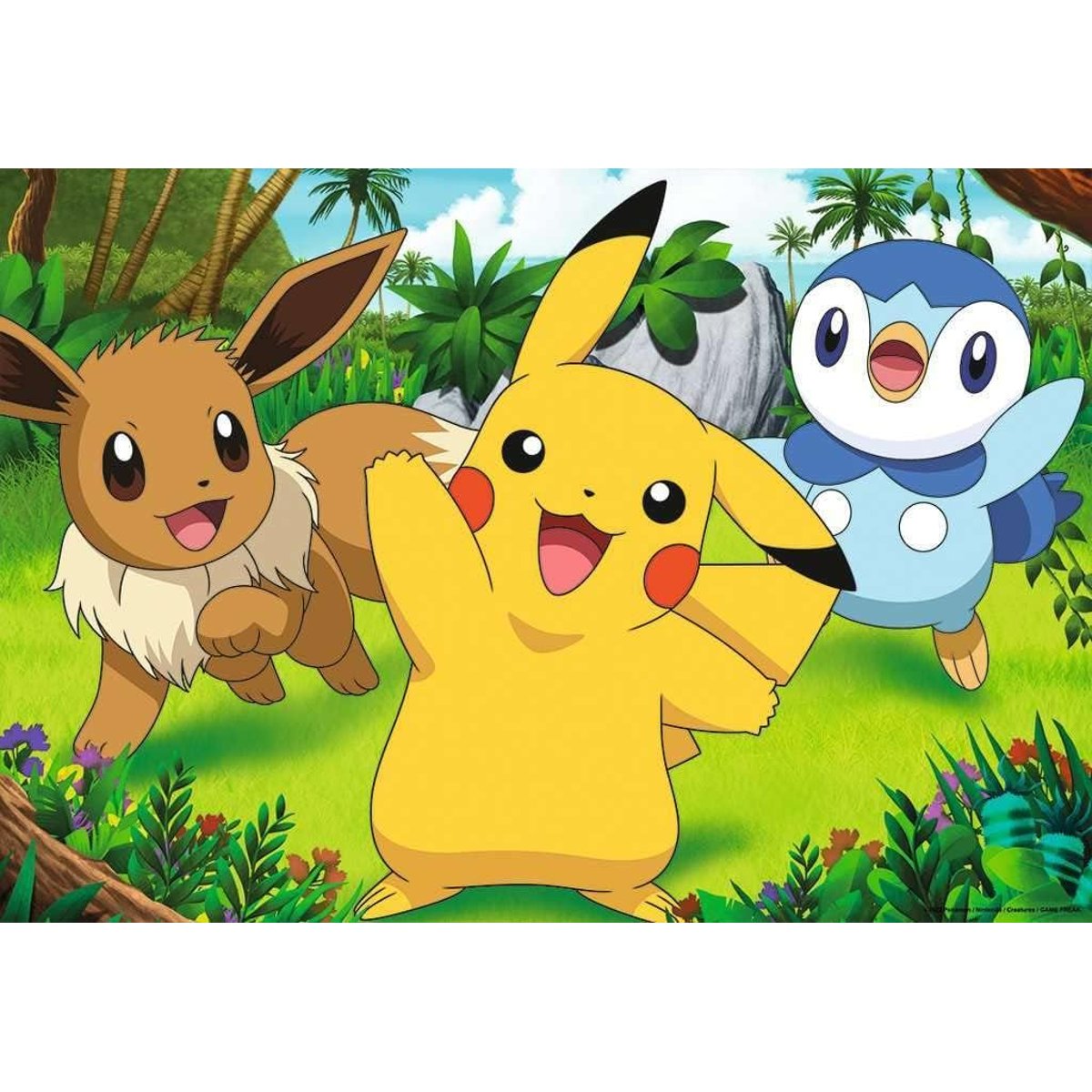 Puzzle Pikachu et ses amis 2x24 pcs rouge, RAVENSBURGER