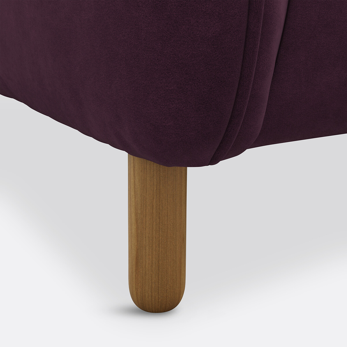 Fauteuil velours, Lomeo prune, LA REDOUTE INTERIEURS