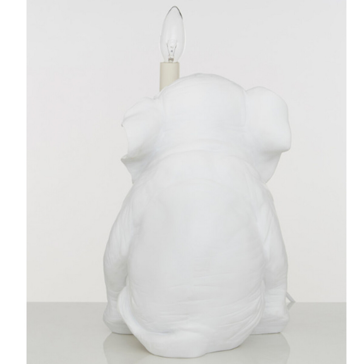 White Ceramic Elephant Character Table Lamp white, SO'HOME