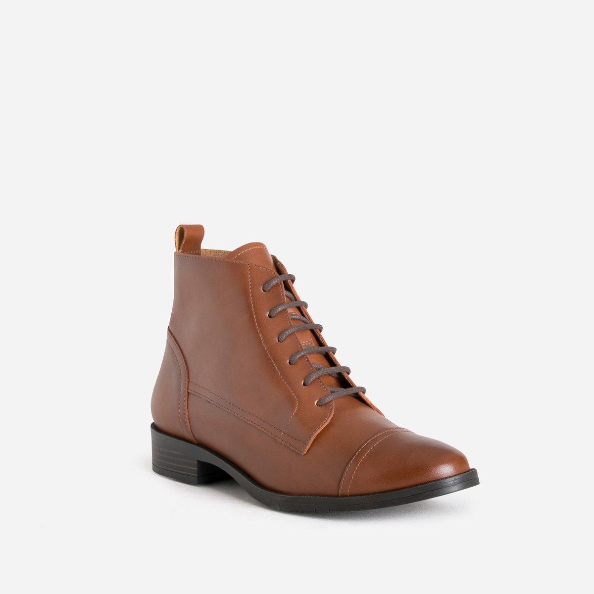 Boots en cuir BIBUA cognac, ERAM