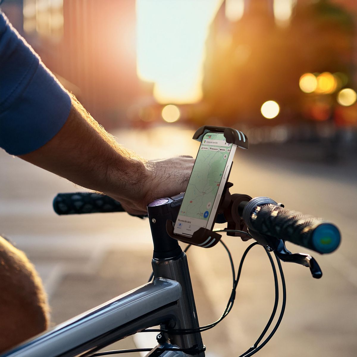 Support smartphone smartphone renforcé universel noir, TNB