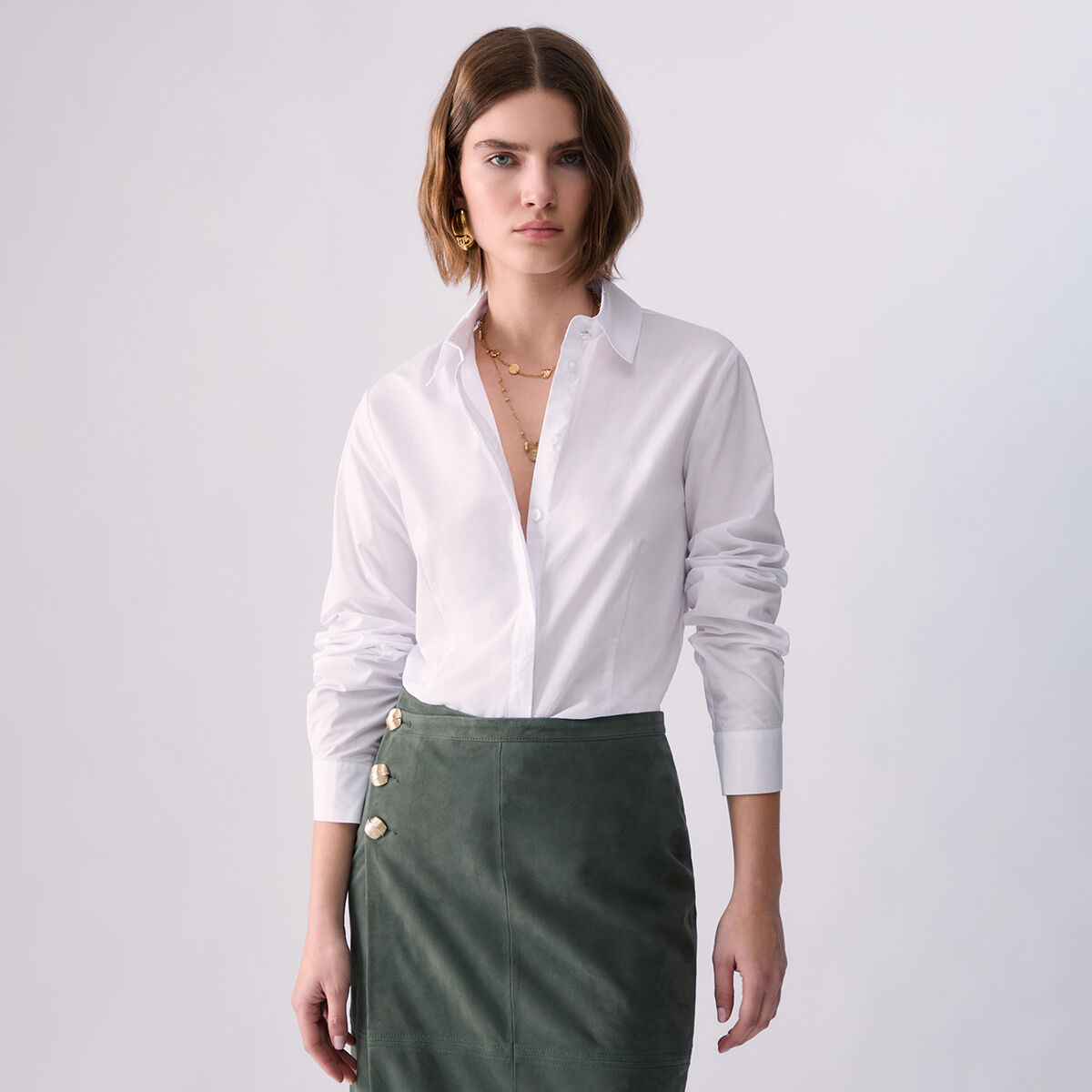 Chemise en popeline blanc et je t'aime, LIU JO