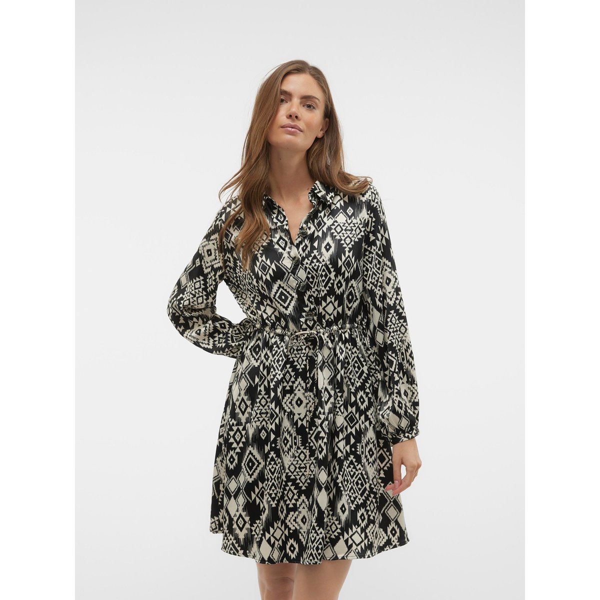 Robe Chemise VMGEMA Robe courte noire - black, VERO MODA