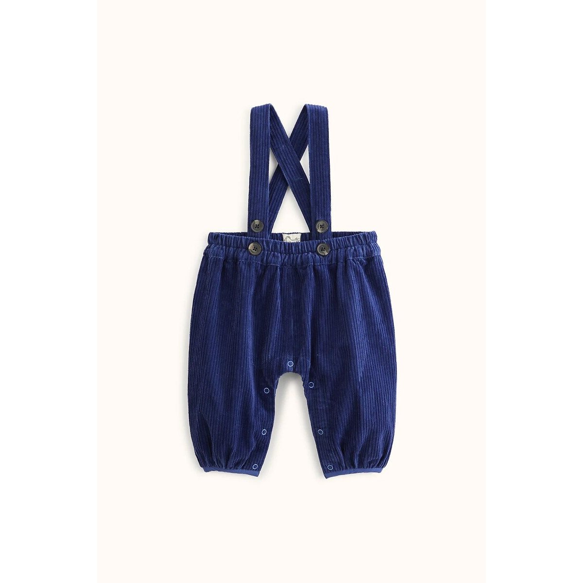 Salopette à bretelles en velours BALLUMA indigo, APACHES COLLECTIONS