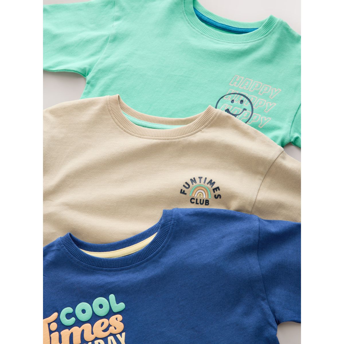 Pyjama short, lot de 3 bleu/pierre/menthe bons moments, NEXT