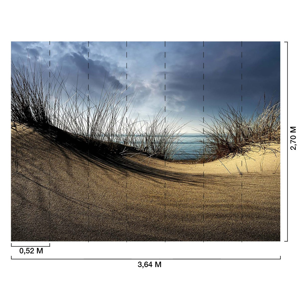 Papier peint panoramique en haut de la dune intissé, HEXOA