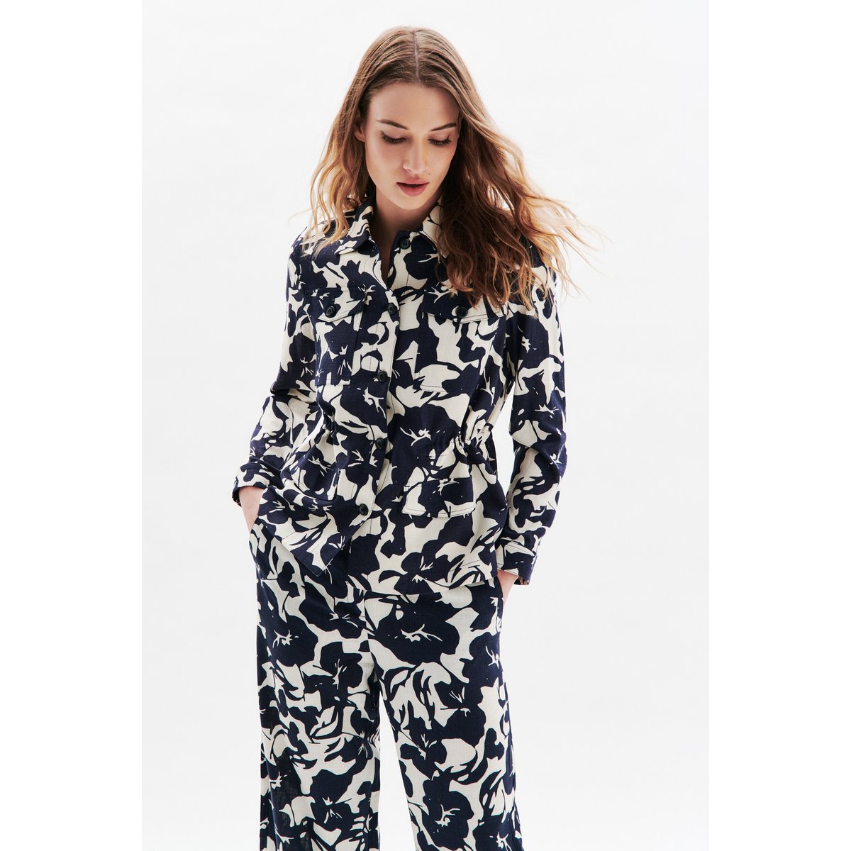 Veste courte en lin GRACE blanc, CAROLL