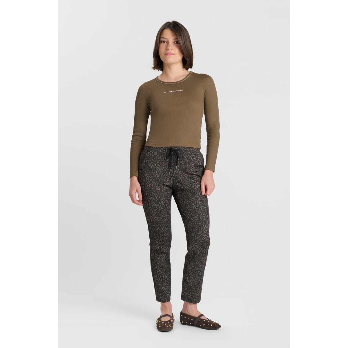 Pantalon droite ROSIGI moss, LE TEMPS DES CERISES