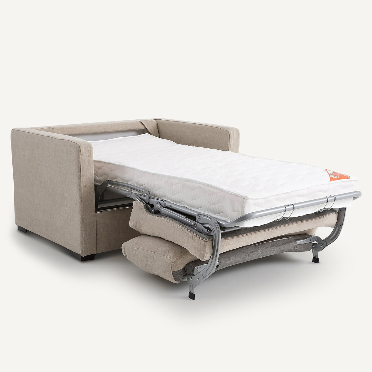 Canapé 2 places, convertible, en lin épais stonewashed, NEO KINKAJOU naturel, AM.PM