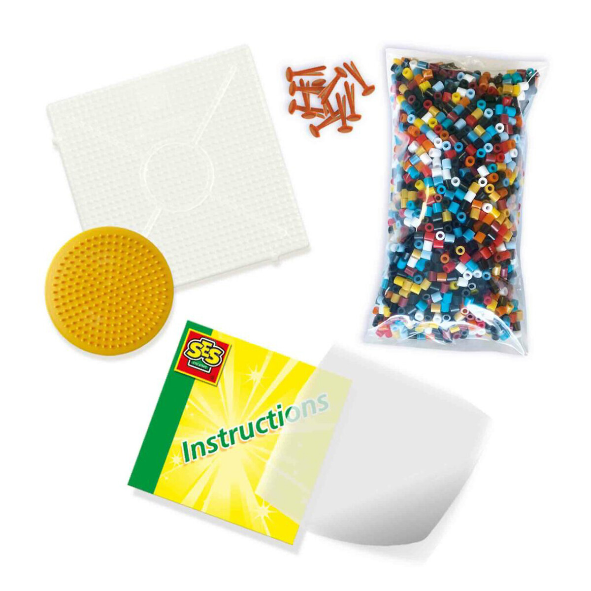 Brinquedo "Missangas - Camiões de construção", SES multicolor, SES
