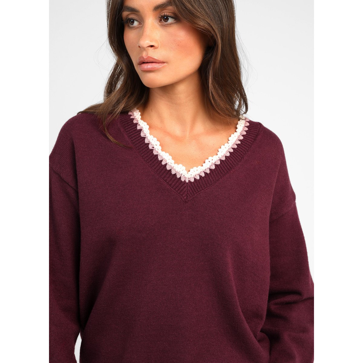 Pull NALEY grenat, AN'GE