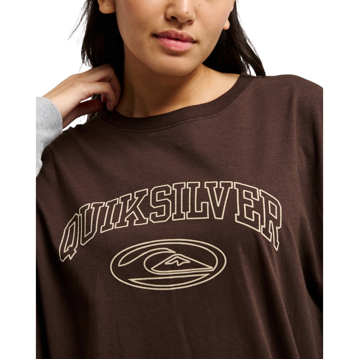T-shirt double épaisseur GRAYHILL marron java, QUIKSILVER