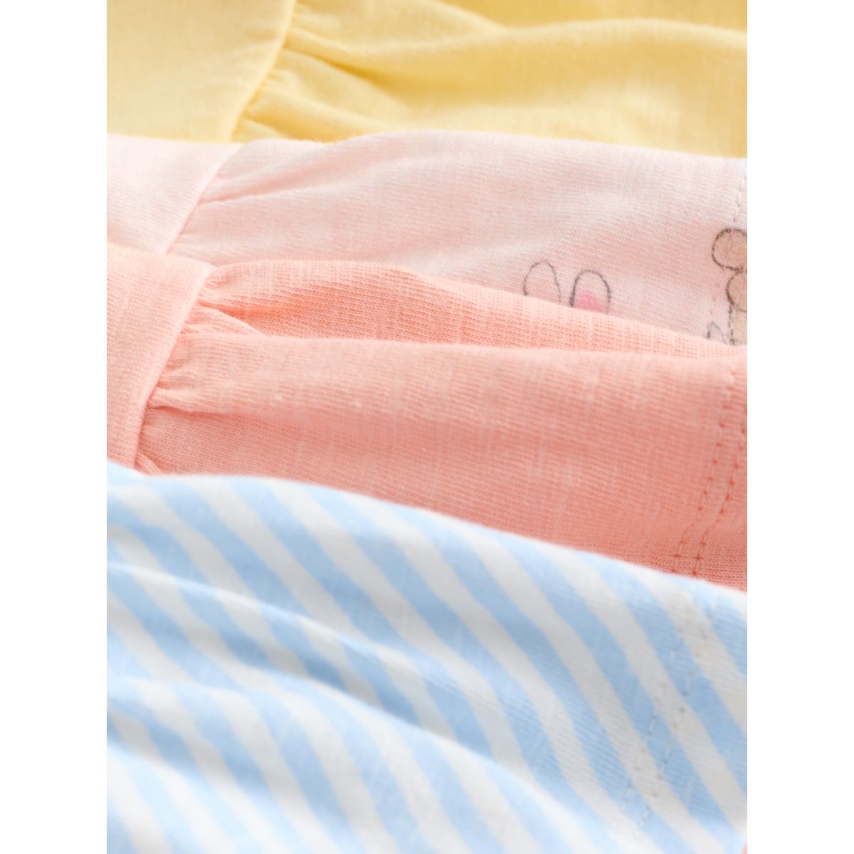 T-shirt, lot de 4 bleu/jaune, NEXT