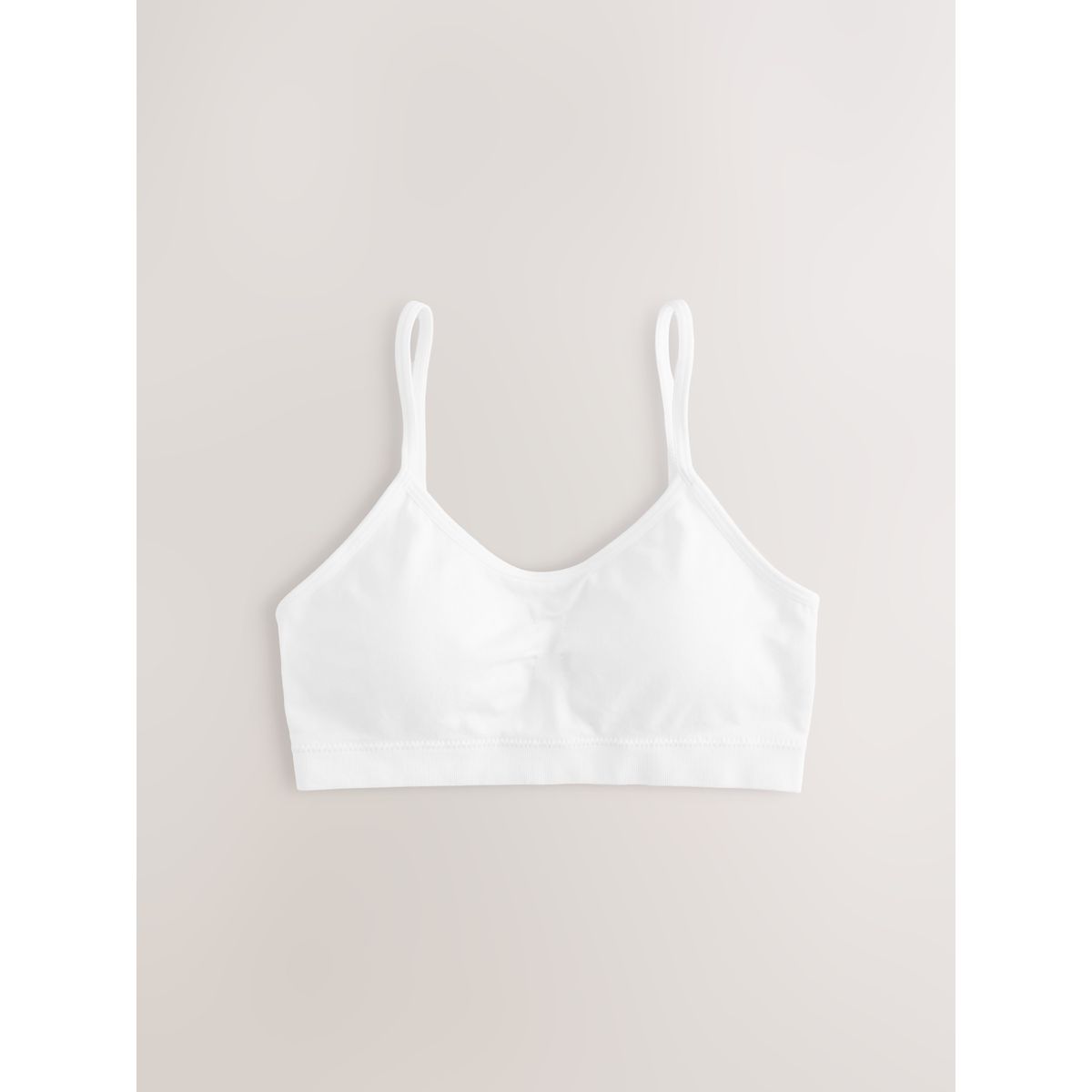 Haut court à bretelles avec bonnets, lot de 3 blanc, NEXT