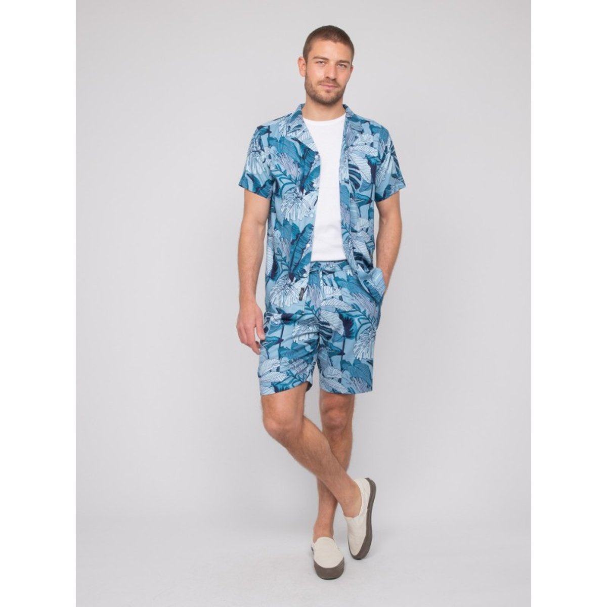 Bermuda Fluide Motifs Bomalu bleu, RITCHIE