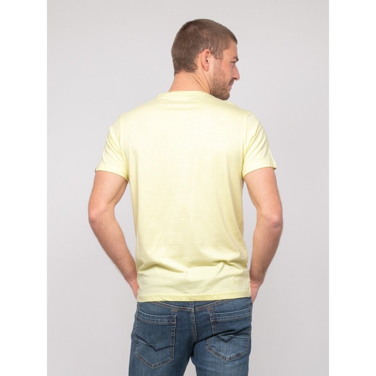 T-shirt Coton Motifs Newilmo jaune, RITCHIE