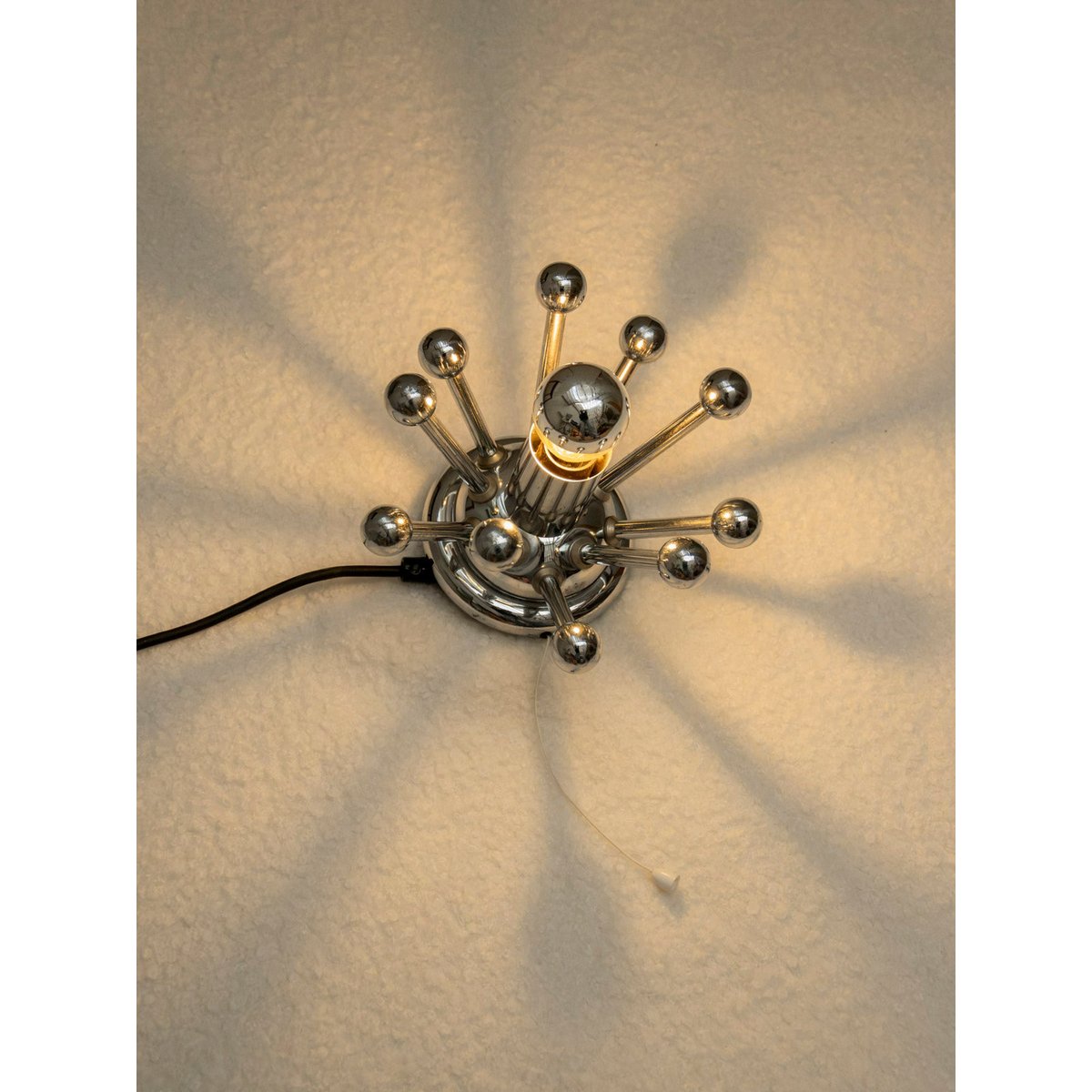 Applique murale en inox Suzette N°251 - Bon état métal, DEBONGOUT
