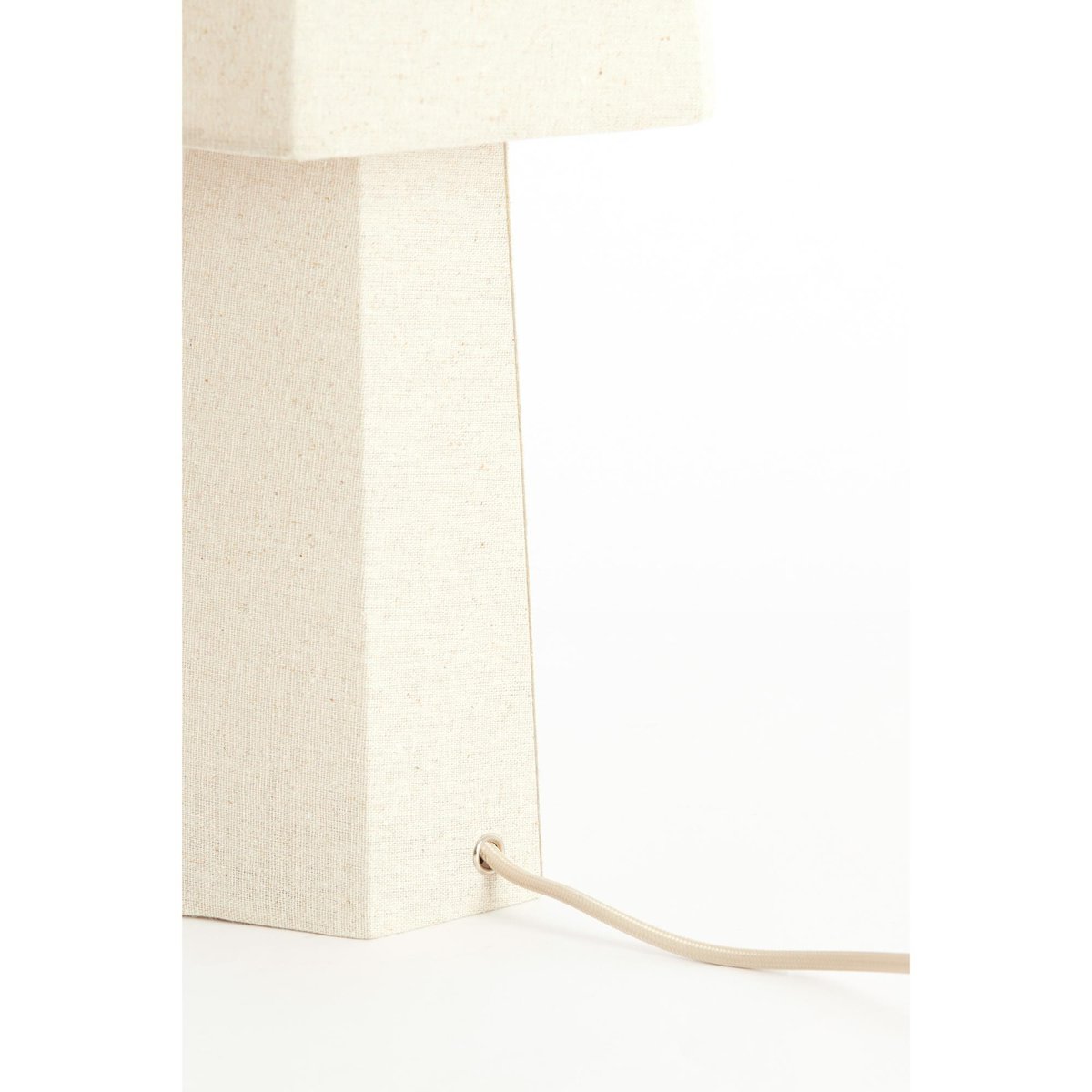 Lampe À Poser Textiles MUSABO naturel, LIGHT & LIVING