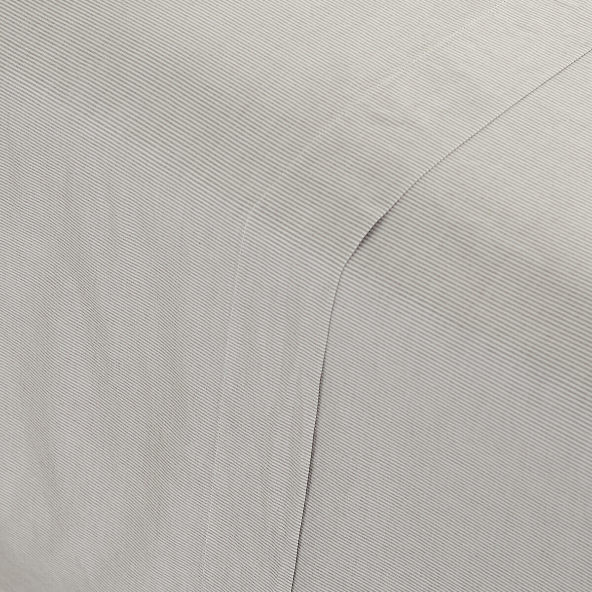 Drap plat en percale de coton lavé, rayé, 120 fils, SABBAL rayé châtaigne, AM.PM