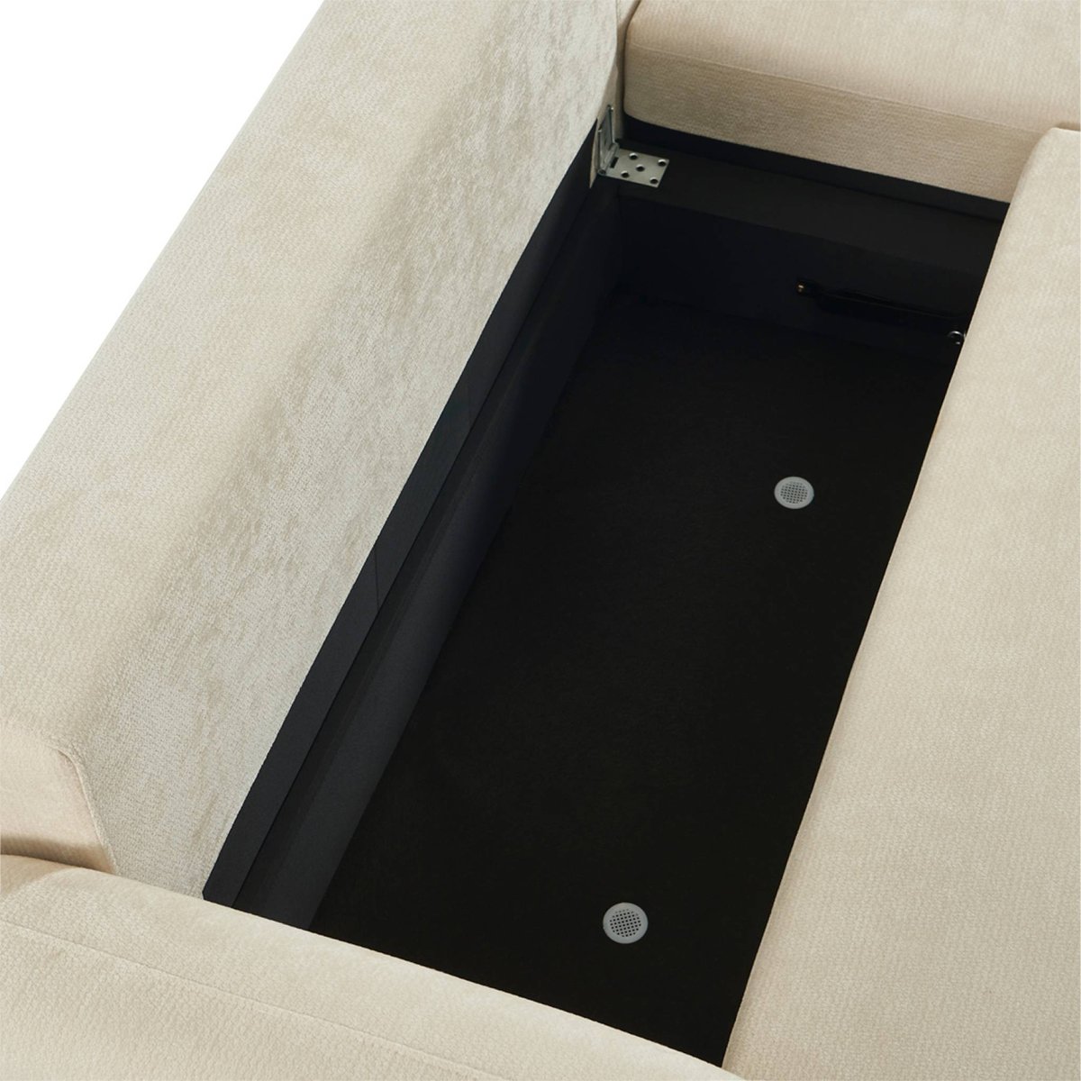 Canapé d'angle réversible convertible 3 places tissu avec coffre NOUMA vert, SWEEEK