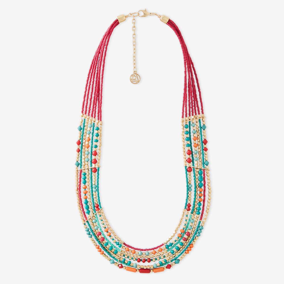 Collier plastron en perles de rocailles multicolores multicolore, BALABOOSTE