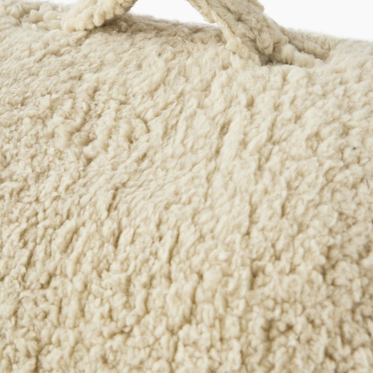Maison pour chat effet sherpa, 42x42x37cm, en polyester off white, MONOPRIX
