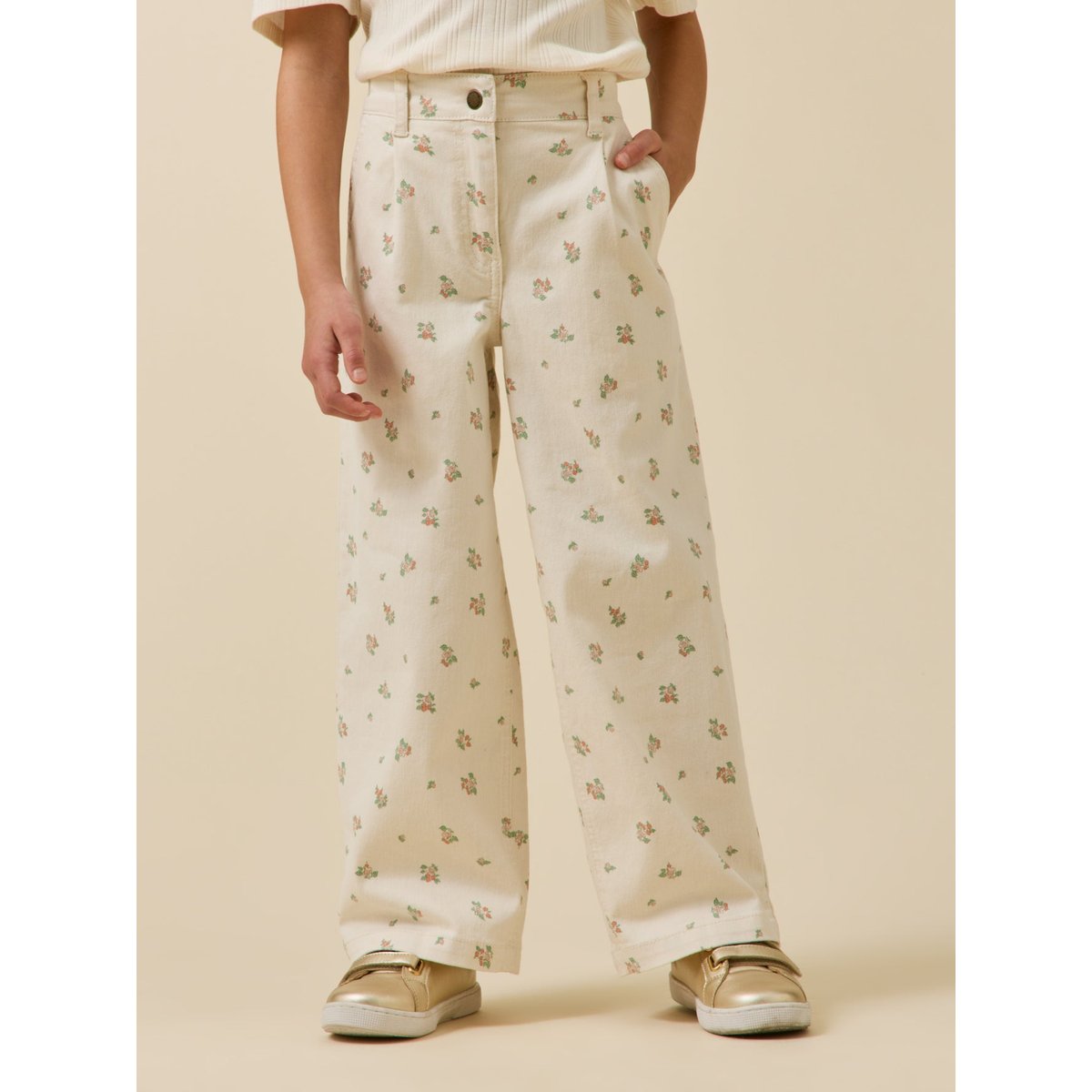 Pantalon large imprimé imprimé baies, CYRILLUS