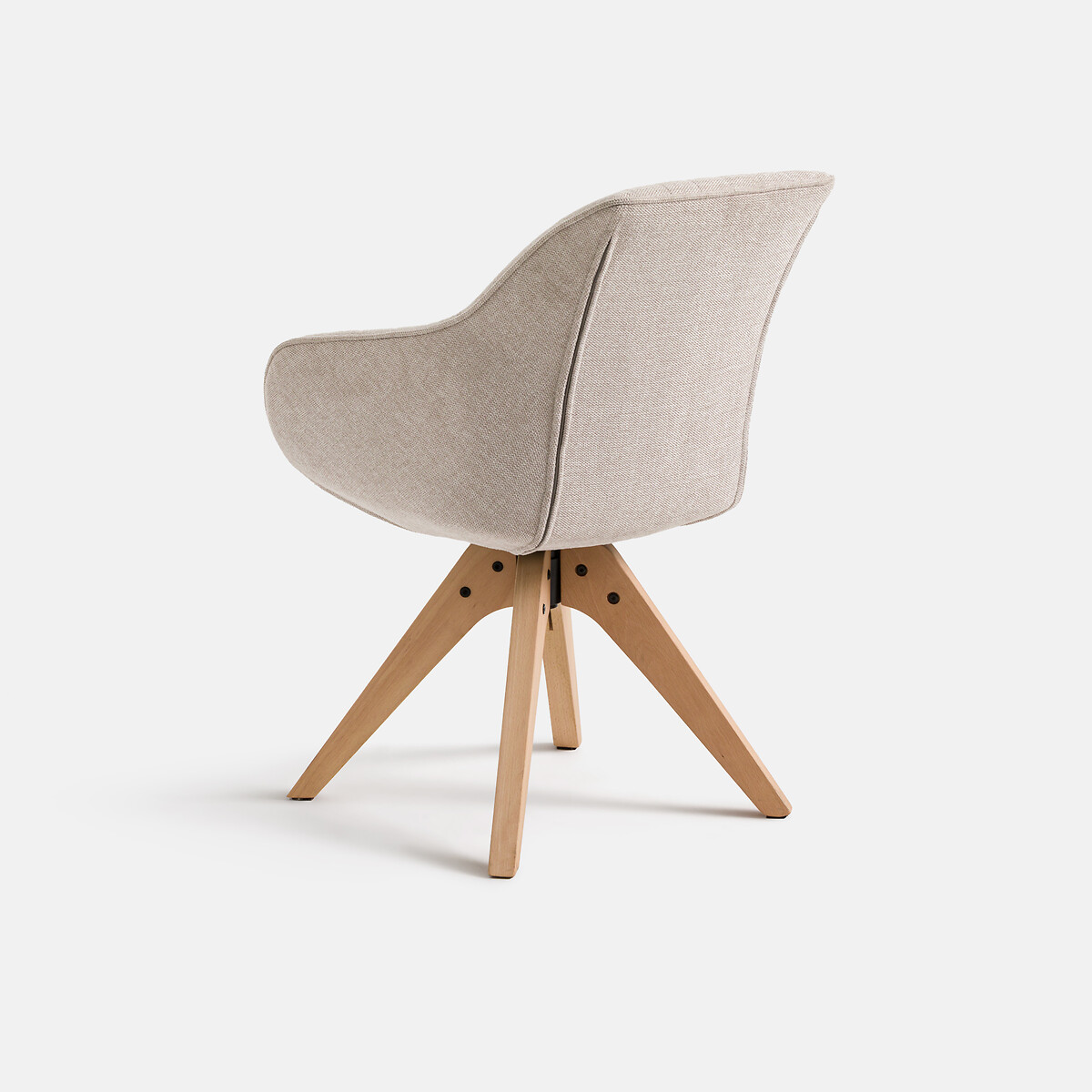 Fauteuil de bureau rotatif Jimeo beige, LA REDOUTE INTERIEURS