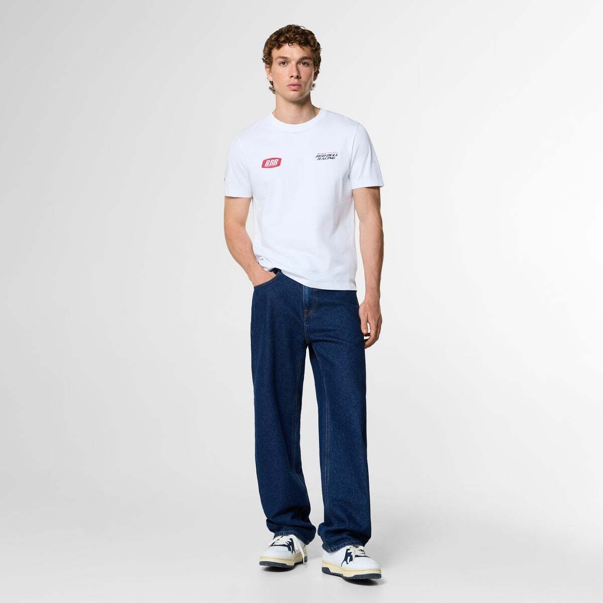 Red Bull Racing T-Shirt Coupe Regular Avec Imprimé Au Dos blanc, PEPE JEANS