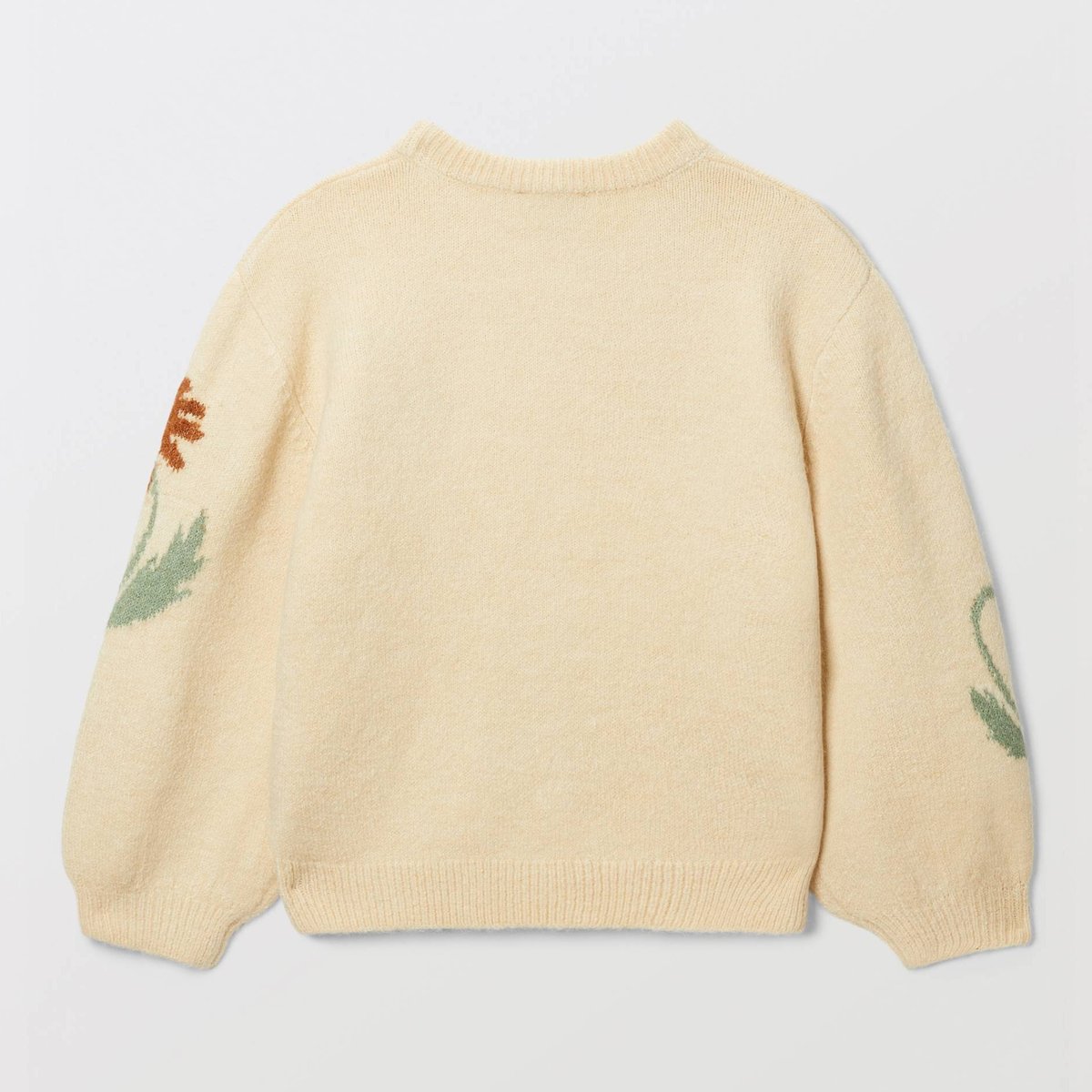 Pull intarcia motif fleurs blé, MONOPRIX