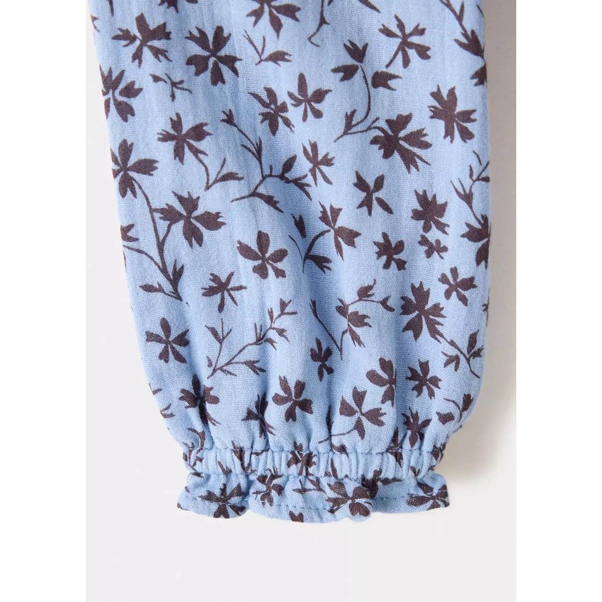 Robe à imprimé fleurs bleu, MANGO BABY