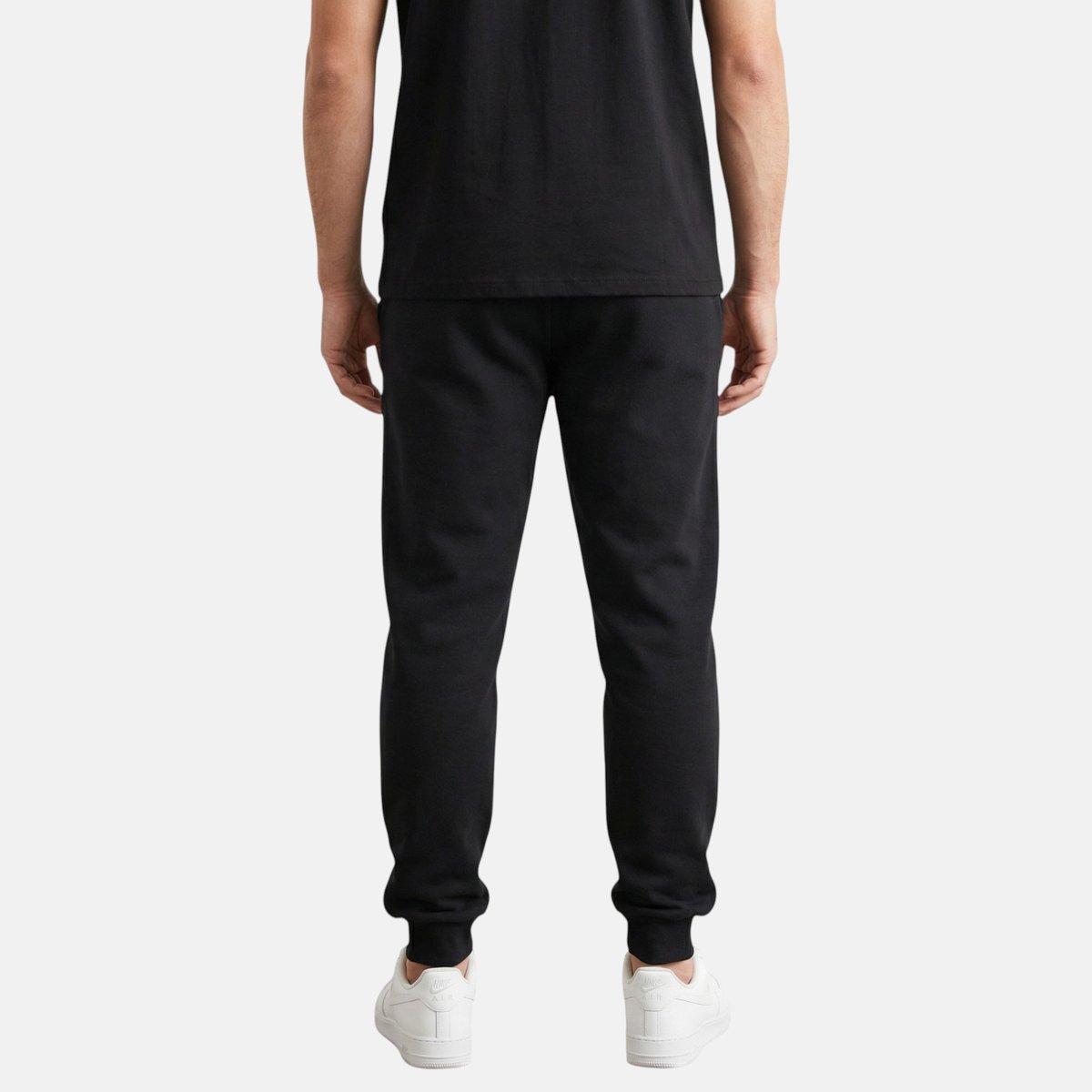 Pantalon de jogging à cordon de serrage, poches latérales et bas resserrés noir, LEE COOPER