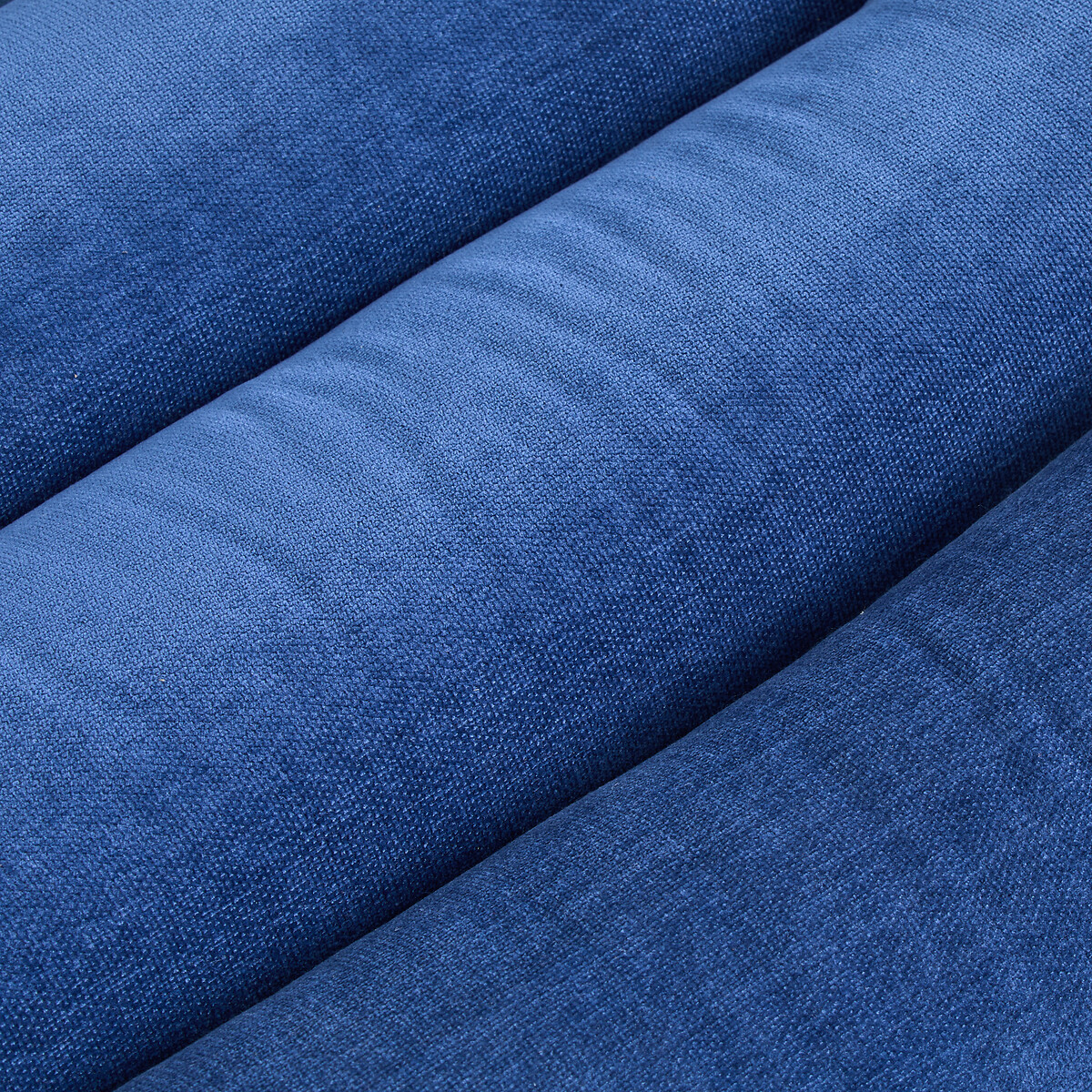 Fauteuil rotatif en velours, avec repose-pieds, MARLON bleu, LA REDOUTE INTERIEURS