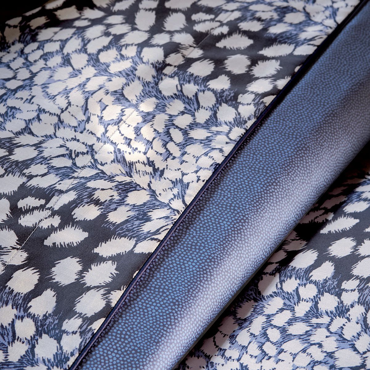 Drap Plat IMAGINAIRE bleu nuit, ANNE DE SOLENE